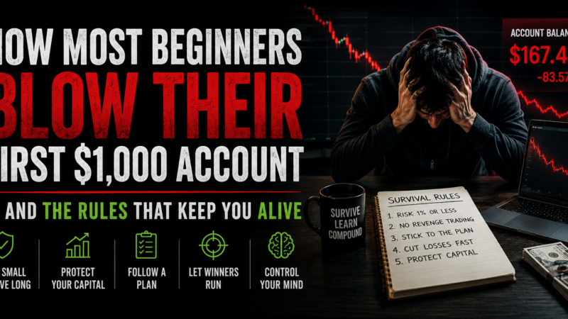 How Most Beginners Blow Their First $1,000 Account — And The Rules That Keep You Alive
