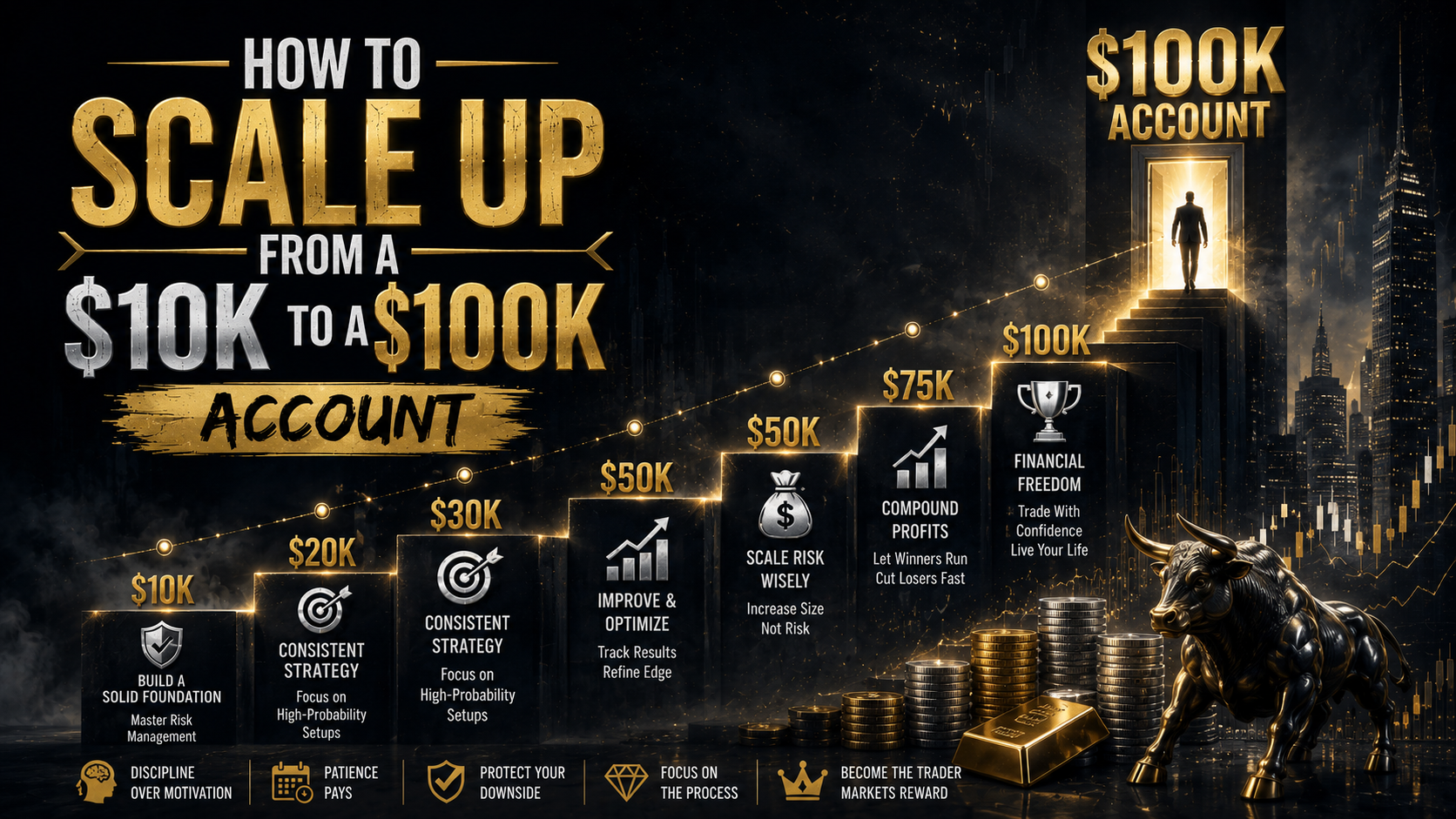 How to Scale Up from a $10k to a $100k Account