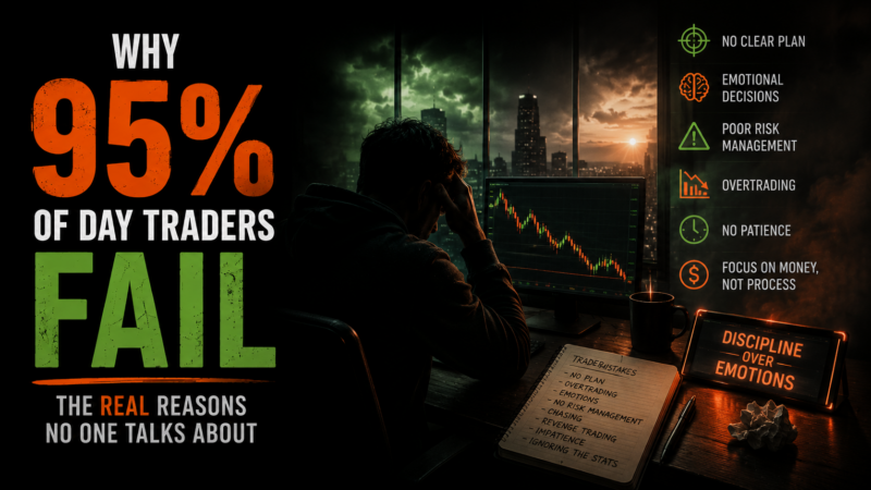Why 95% of Day Traders Fail — The Real Reasons No One Talks About
